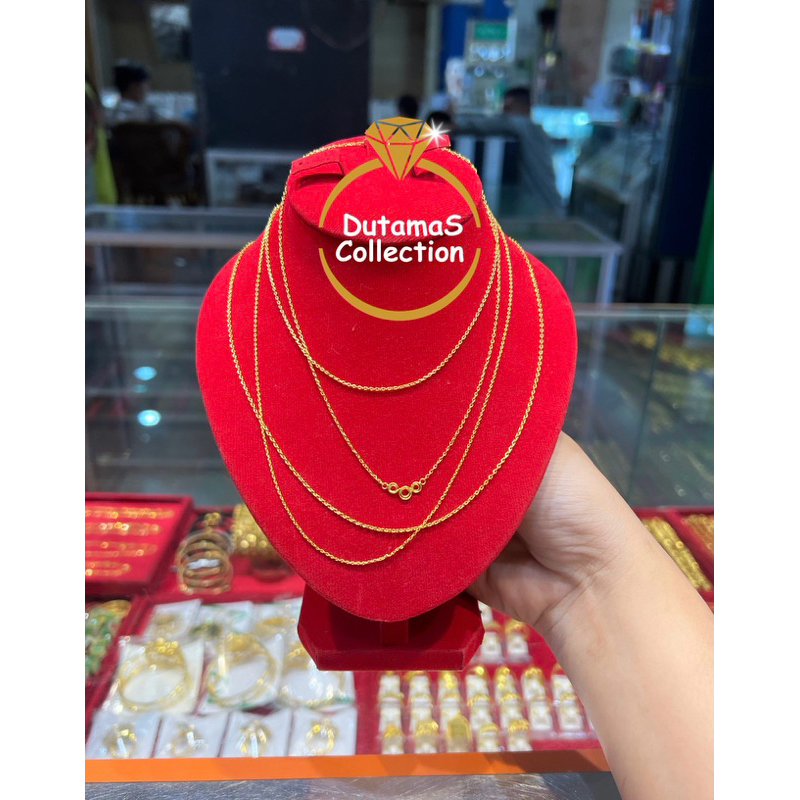 Kalung motif Medan Berat 1/4sk (1,67gram) Emas Asli Kadar 90%