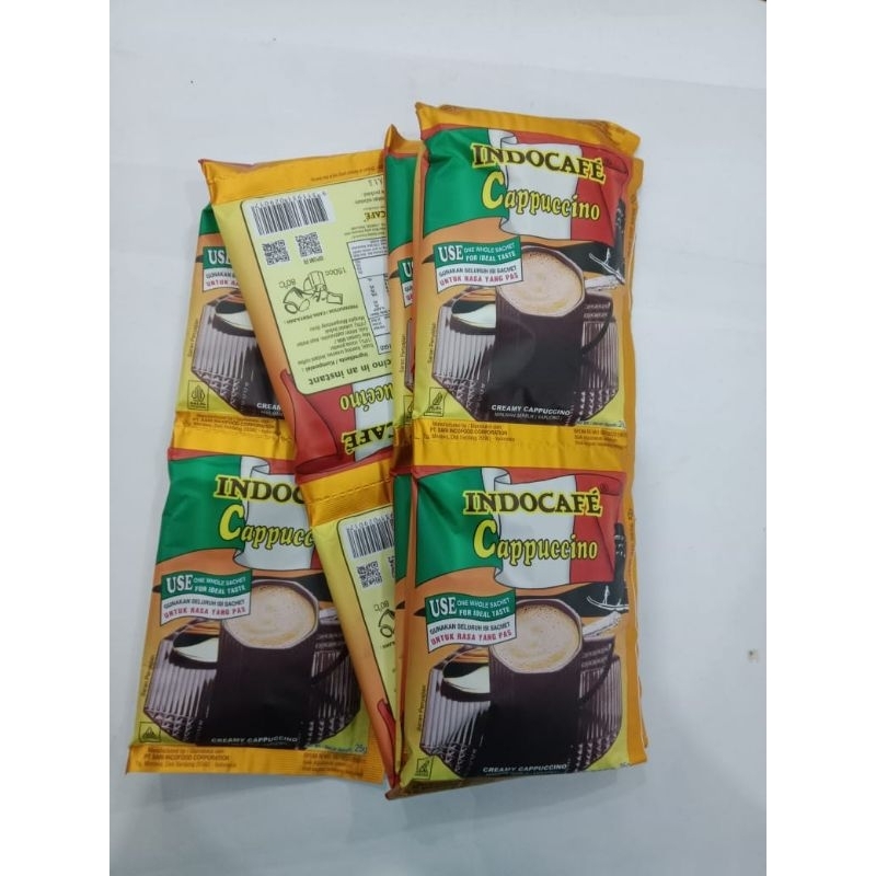 

Kopi Indocafe Capucino USE 25g (Isi 10)