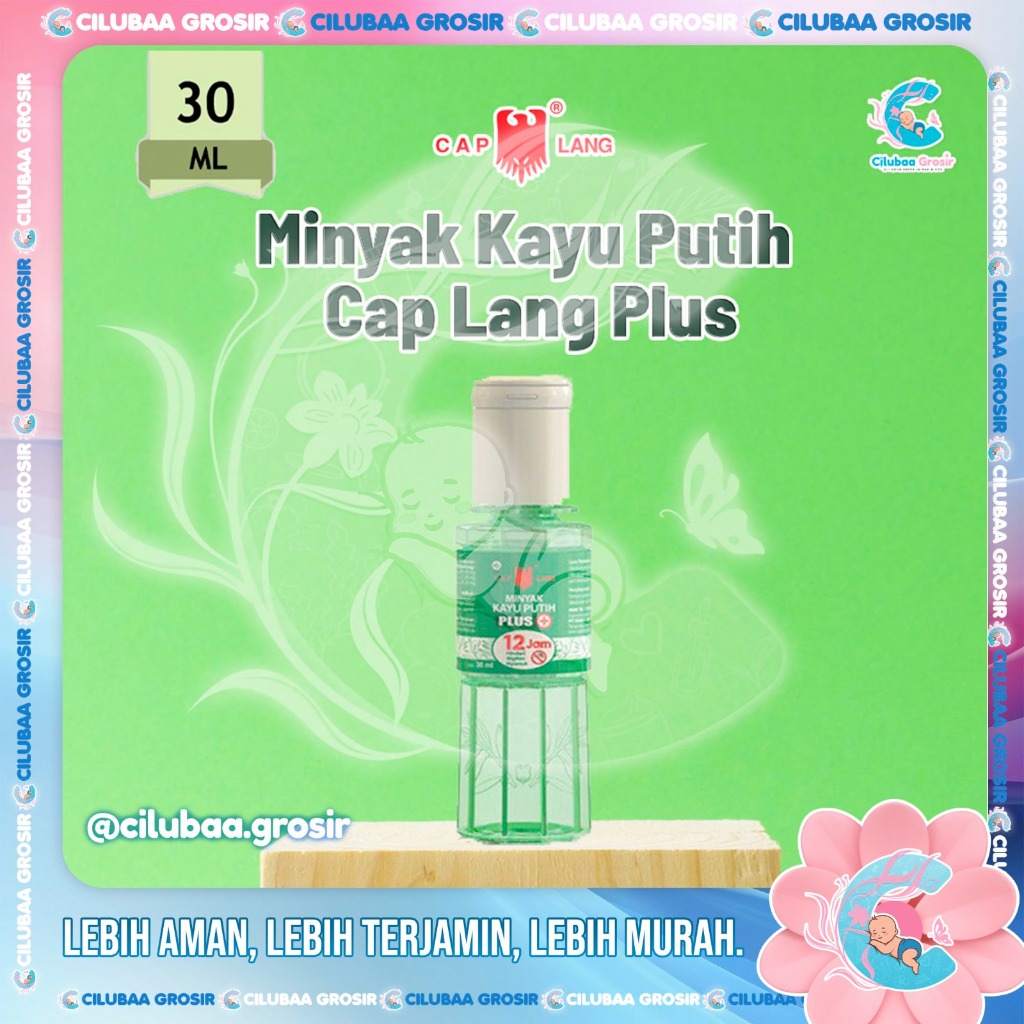 Minyak Kayu Putih Cap Lang Plus 30 mL || Minyak Telon Cap Lang