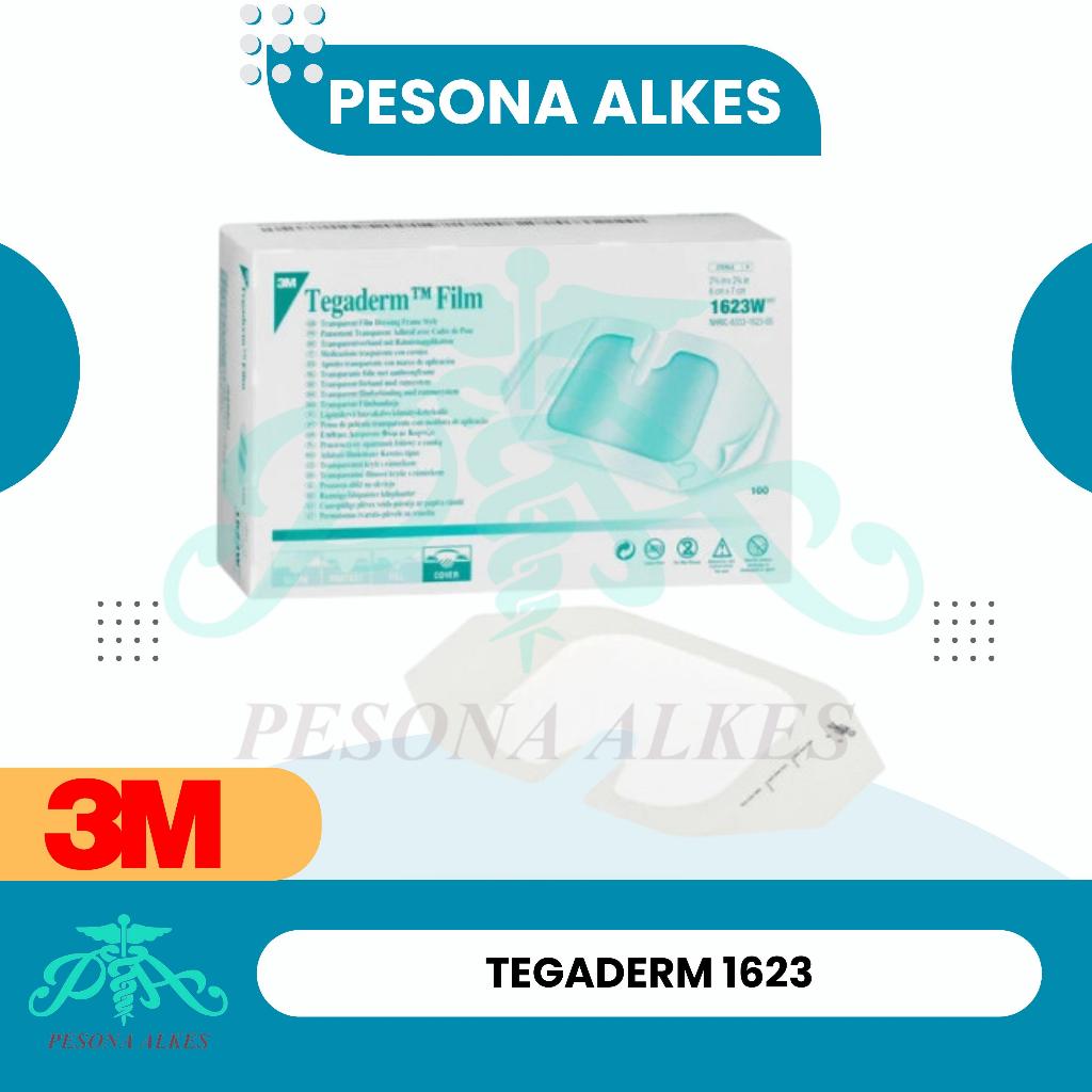 3M Tegaderm Film 1623W 6cm x 7cm Plester Transparan Anti Air Infus Set I.V 1623 W 6x7