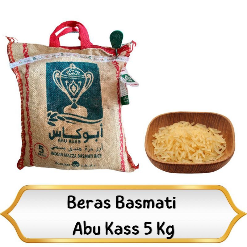 

OLEH OLEH HAJI DAN UMROH 5KG BERAS BASMATI ABU KASS I BERAS IMPOR INDIA I BASMATI ARAB I EXTRA LONG RICE NASI KEBULI I BRIYANI I BERAS ARAB TIMUR TENGAH