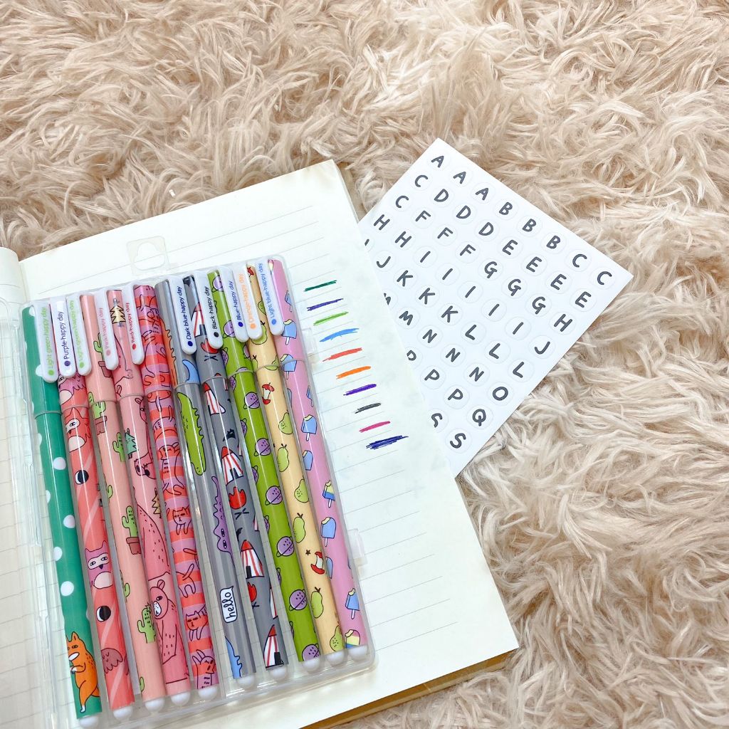 

Pen Gel Marble Isi 10 Warna