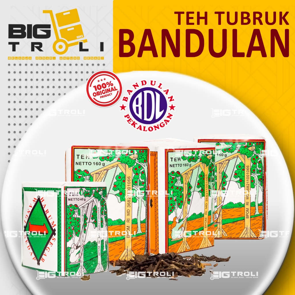 

Teh Tubruk Bandulan/Teh Bubuk Bandulan Kemasan Kertas 40gr | 80gr (1pack isi 10)