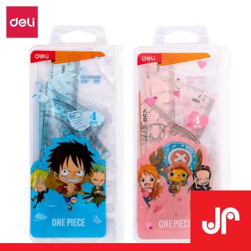 

DELI SET PENGGARIS GEOMETRI PLASTIK ONE PIECE PERALATAN UKUR SEKOLAH / SET RULER H17