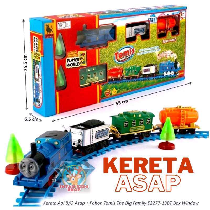 MAINAN KERETA API ASAP REL KERETA / MAINAN ANAK TRACK KERETA API BERASAP JUMBO