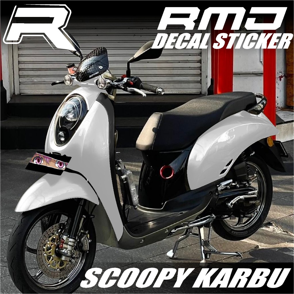 Decal Scoopy full body Dekal Sticker Scoopy Lama / Karbu Desain POLOS