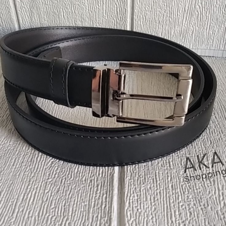 DISCOUNT TODAY Ikat Pinggang Gesper Hitam Klasik PriaWanita  Polos  Lebar 3 cm