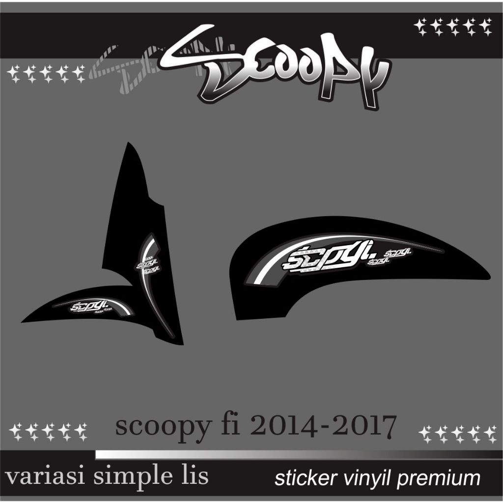 striping variasi scopy fi simple aja 2014-2017 lis aja
