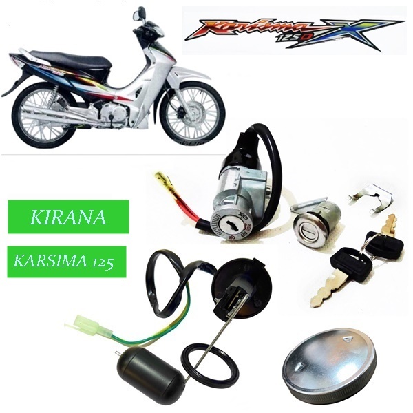 Pelampung Tangki Bensin Kharisma / Karisma 125  Kirana  plus plampung + tutup tangki bahan bakar