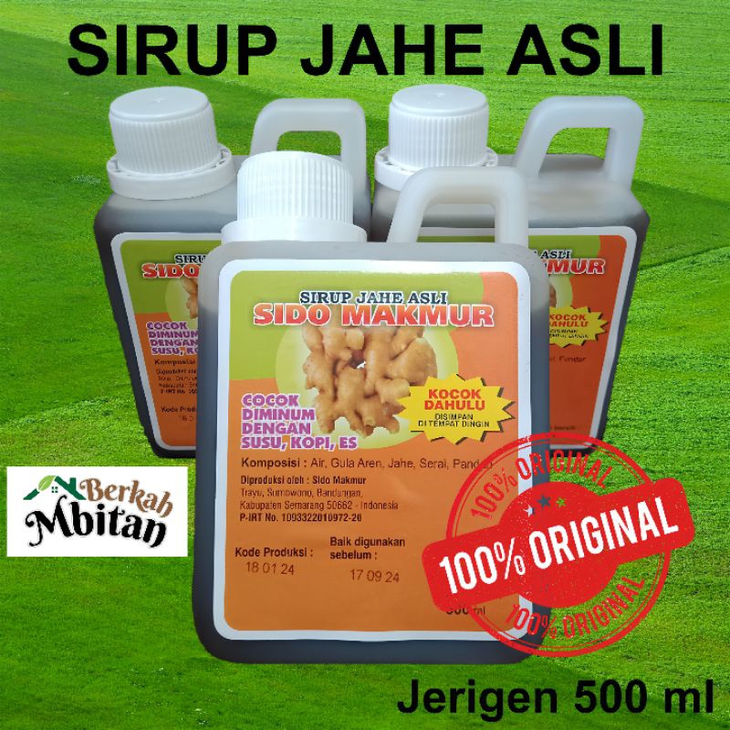 

SIRUP JAHE ASLI SIDO MAKMUR JAMU HERBAL ALAMI PENINGKAT DAYA TAHAN TUBUH