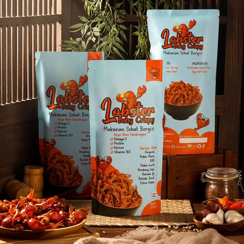 

Lobster Air Tawar Crispy Cemilan 250gr