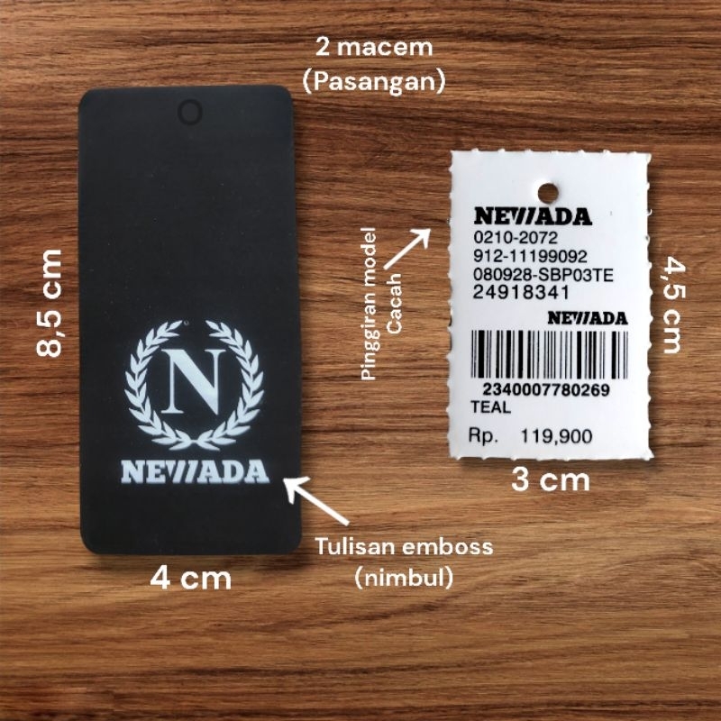

HANGTAG NEWADA | LABEL | MEREK ISI (300 pcs)