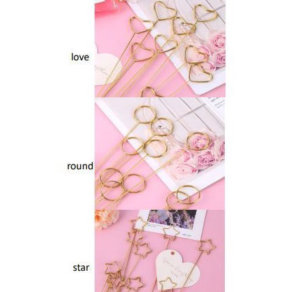 

STOK SEDIKIT gold card stickstick kartu warna emaskertas bunga buket