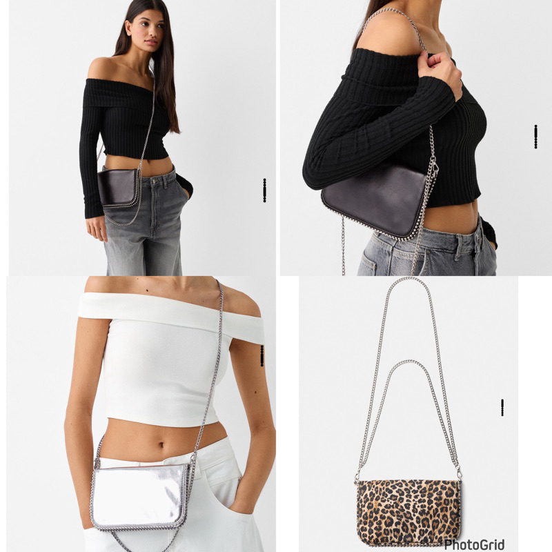 New slingbag croco bershka bestseller new bag cluth kulit detail rantai free paperbag |jastip_titipo