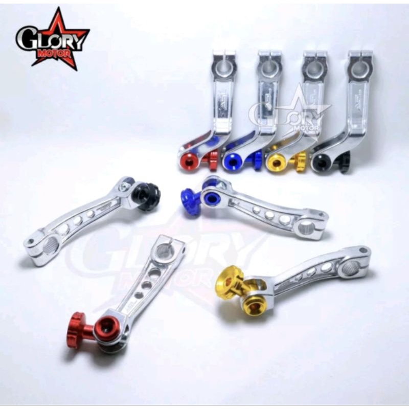 PAHA REM ASL CHROME CNC LURUS WARNA BEAT SCOOPY VARIO  JUPITER UNIVERSAL SEMUA MOTOR
