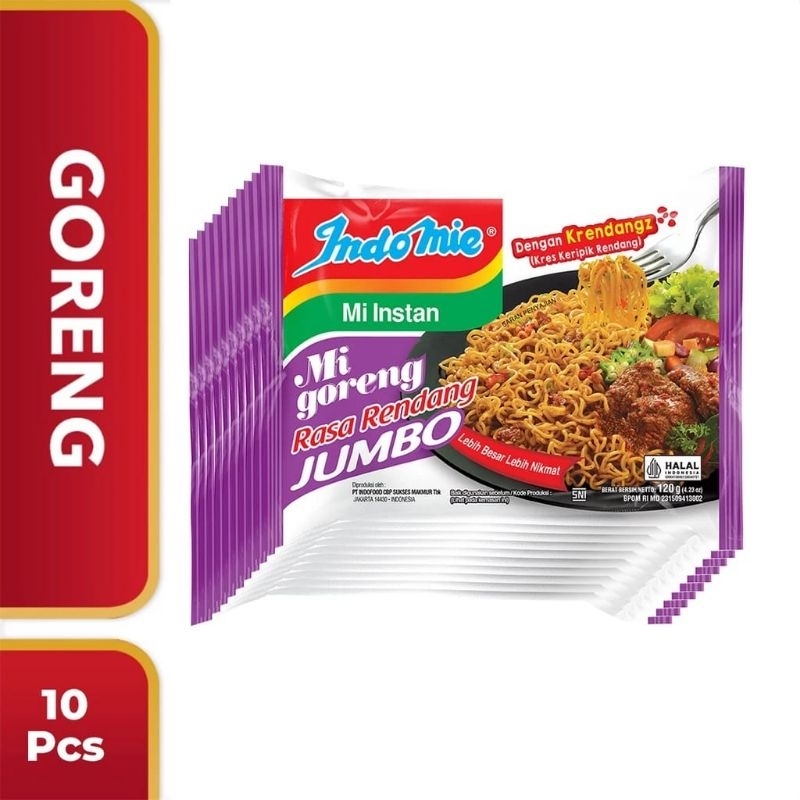 

[ Paket Isi 10 ] Indomie Goreng Rendang