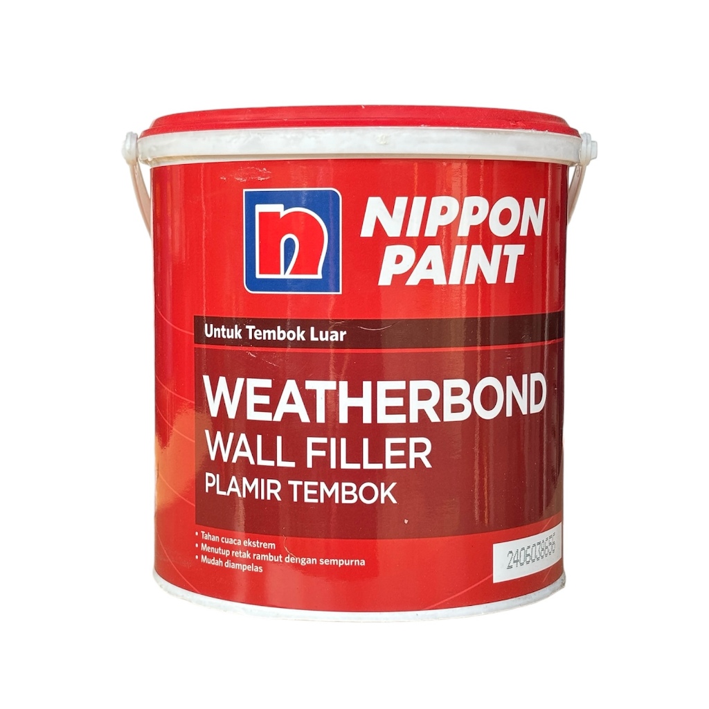 Plamir Tembok Exterior Weatherbond Wall Filler 4kg - Plamur Dinding Luar