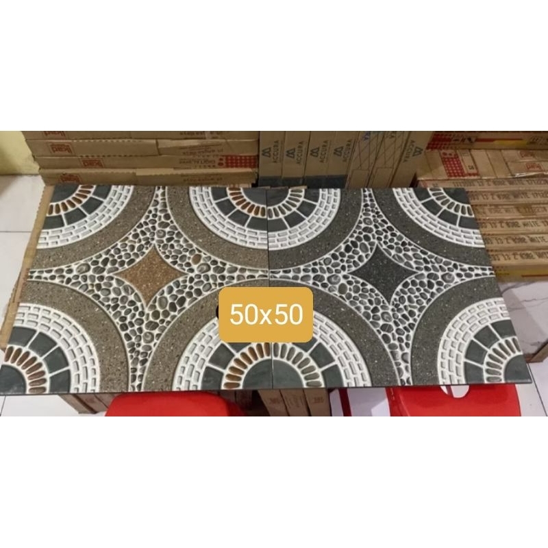 KERAMIK TERAS LANTAI 50X50 KASAR HARVEY SERIES