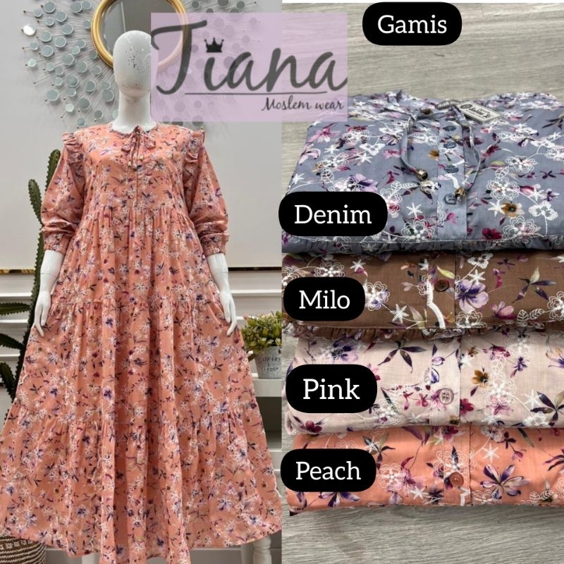 gamis slavina katun motif full bordir susun