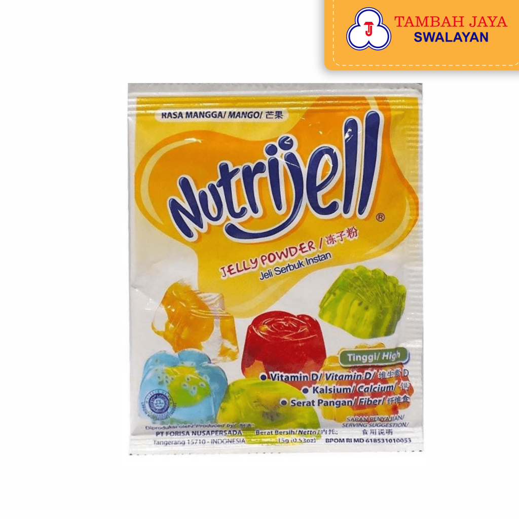 

Nutrijell Jelly Serbuk Powder Instan Rasa Mangga / mango 15g high