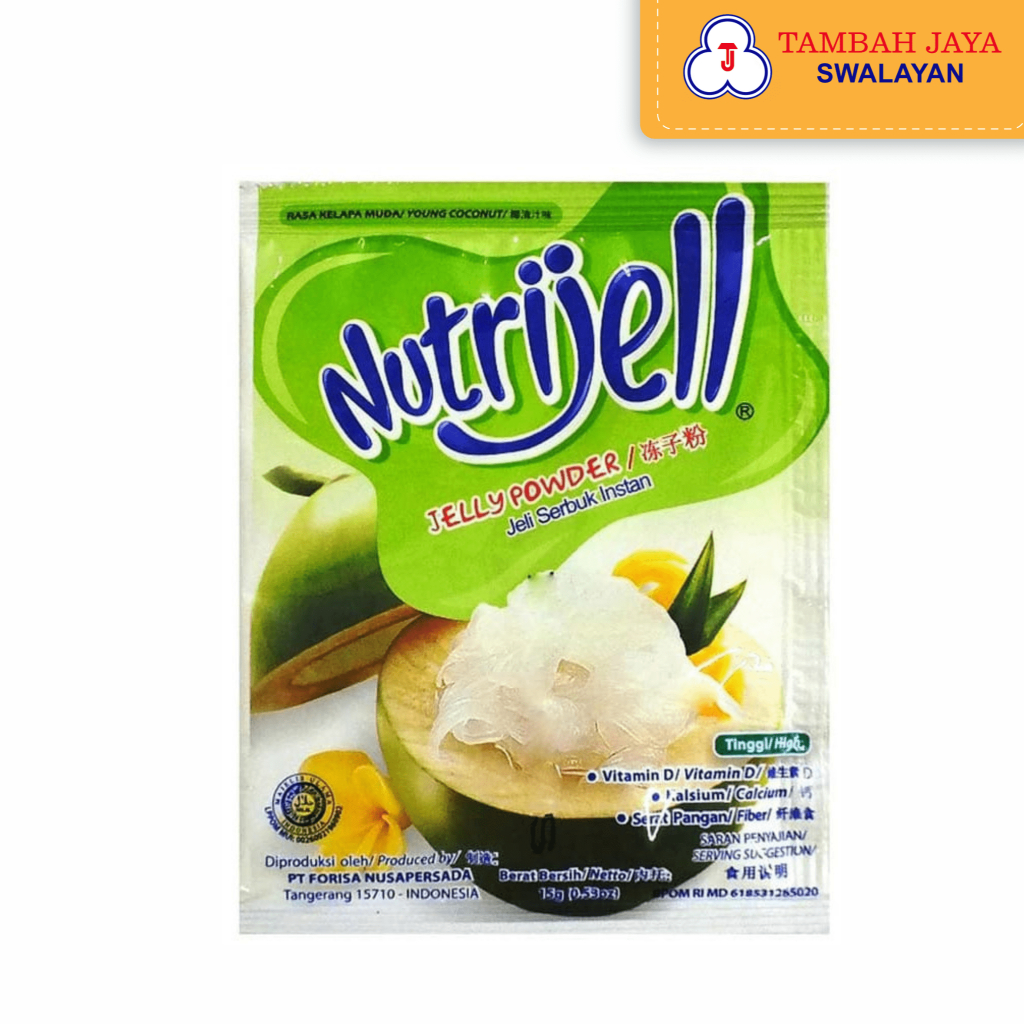 

Nutrijell Jelly Serbuk Powder Instan Rasa Kelapa Muda/Young Coconut 15g high