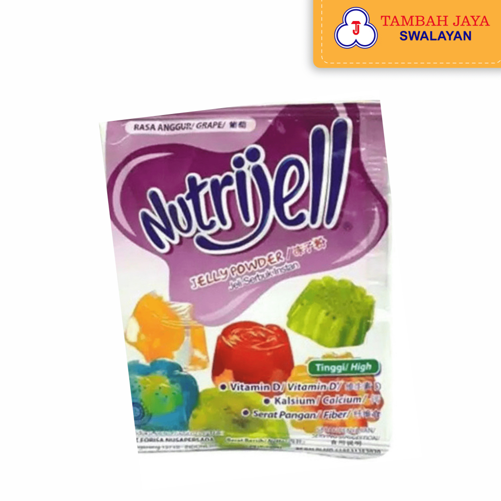 

Nutrijell Jelly Serbuk Powder Instan Rasa Anggur/Grape 15g high