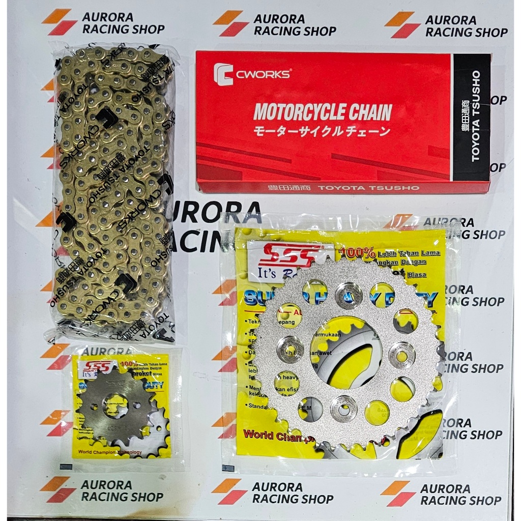 GEAR SET SSS / TK 428 SUPRA X 125 - SUPRA X 125 HELM IN - BLADE - REVO - SUPRA FIT NEW - KHARISMA & 