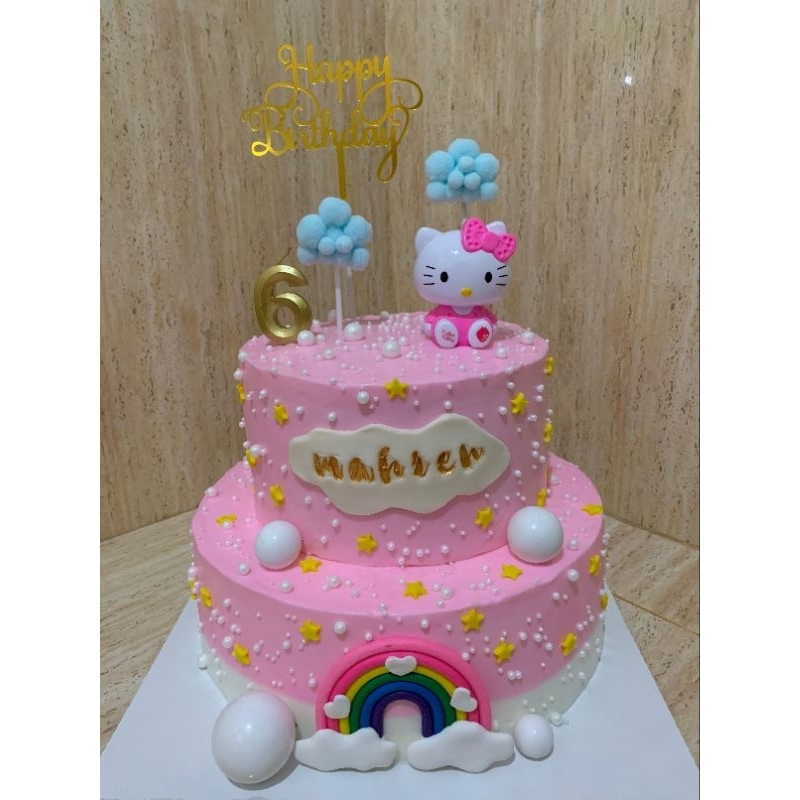 

kue tart kue ulangtahun anak hellokitty