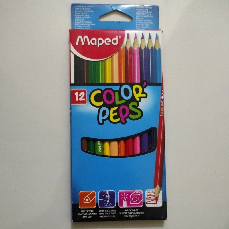 

Maped 12 Color'peps - Maped Pensil Warna 12 Warna Triangular