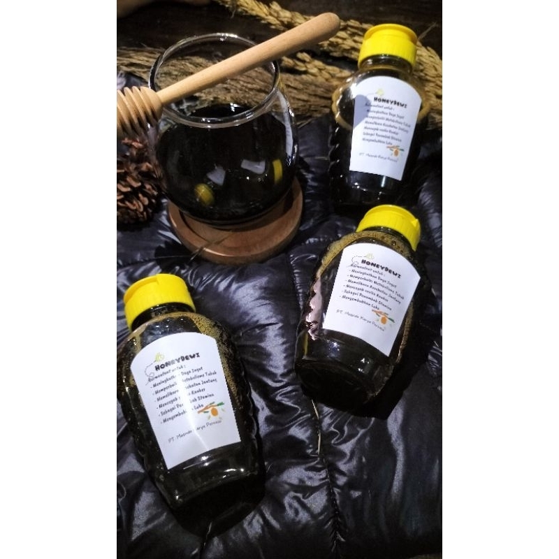 

Honeydewi | Madu Hitam Pahit Plus Propolis Murni Asli Herbal Diabetes 300 gr | Tanpa Campuran Hutan Sumbawa