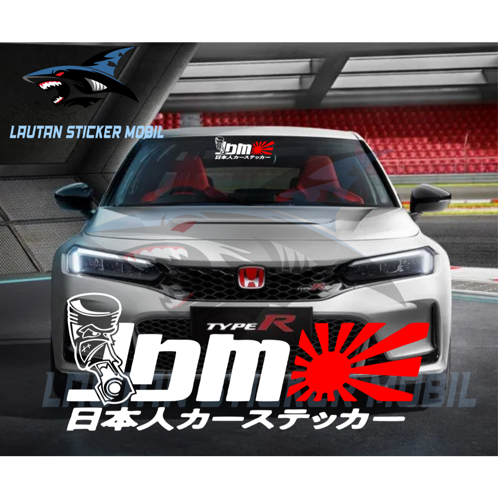 sticker kaca mobil JDM JAPAN cutting Sticker kaca depan belakang mobil jdm japan