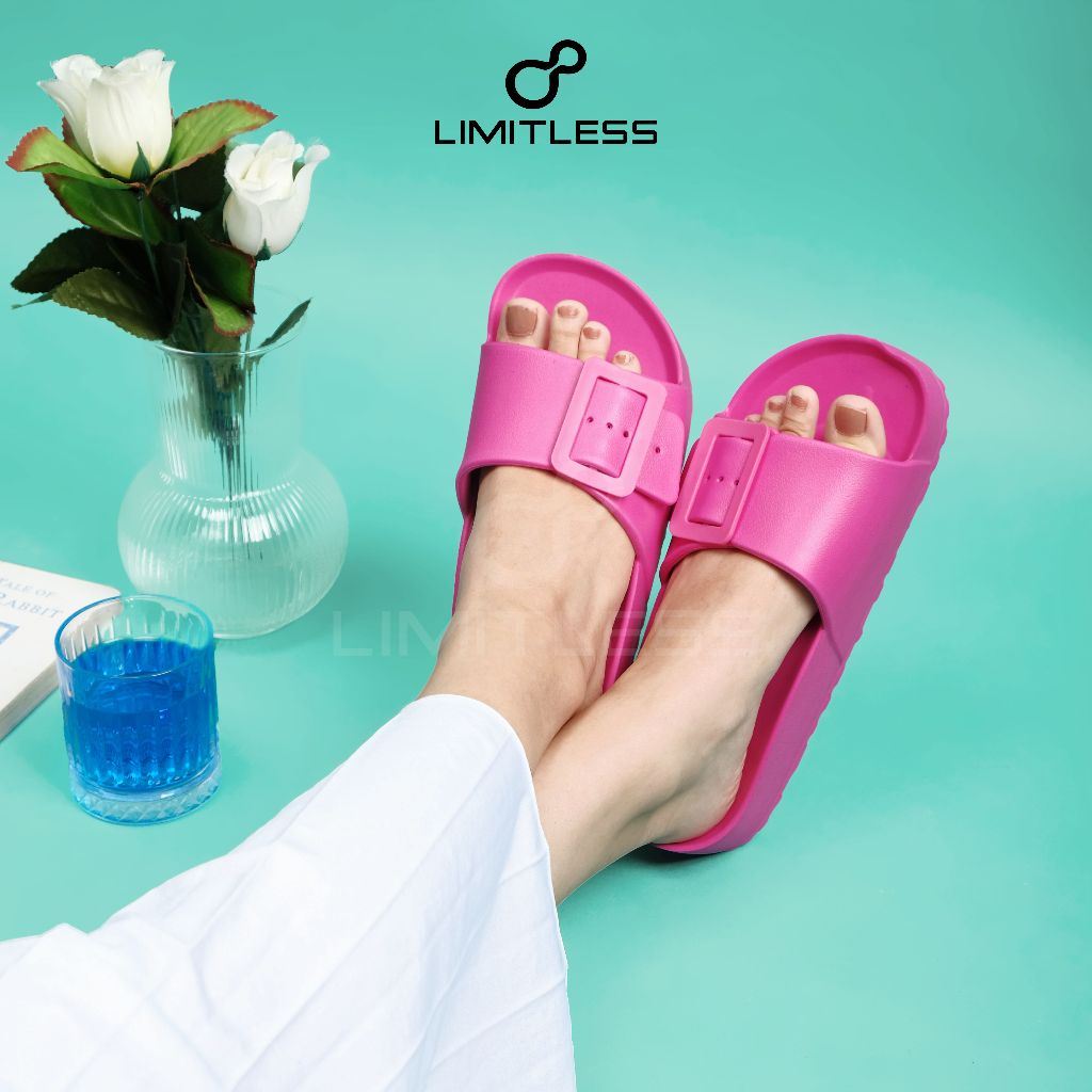 Sandal Wanita Slop Terbaru LUNA Kekinian Sendal Cewek Fashion Anti Slip Sandal Rumah Wanita Casual