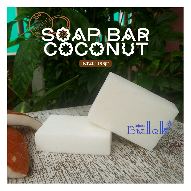(100gr) Sabun Batang Kelapa Serbaguna Sabun Cuci Clodi Sabun Cuci Menspad Sabun Batang Kelapa  Sabun