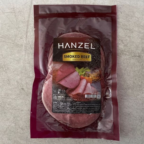 

Hanzel Smoked Beef 200gr / Daging Asap