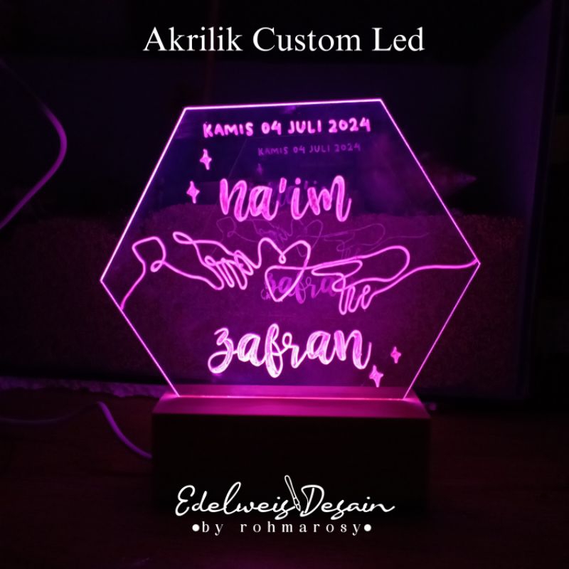 

Hampers Gift Hadiah Akrilik Led Custom Kado Wisuda Kado Wedding Kado Ultah Dll