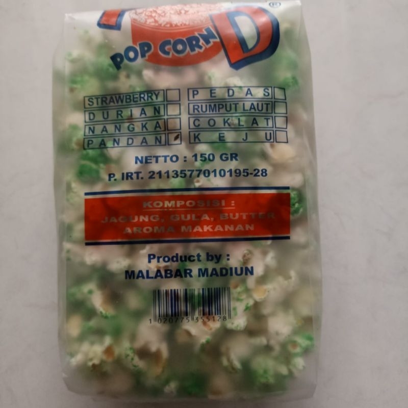 

POP CORN RASA PANDAN DAN RASA STRAWBERRY 150g