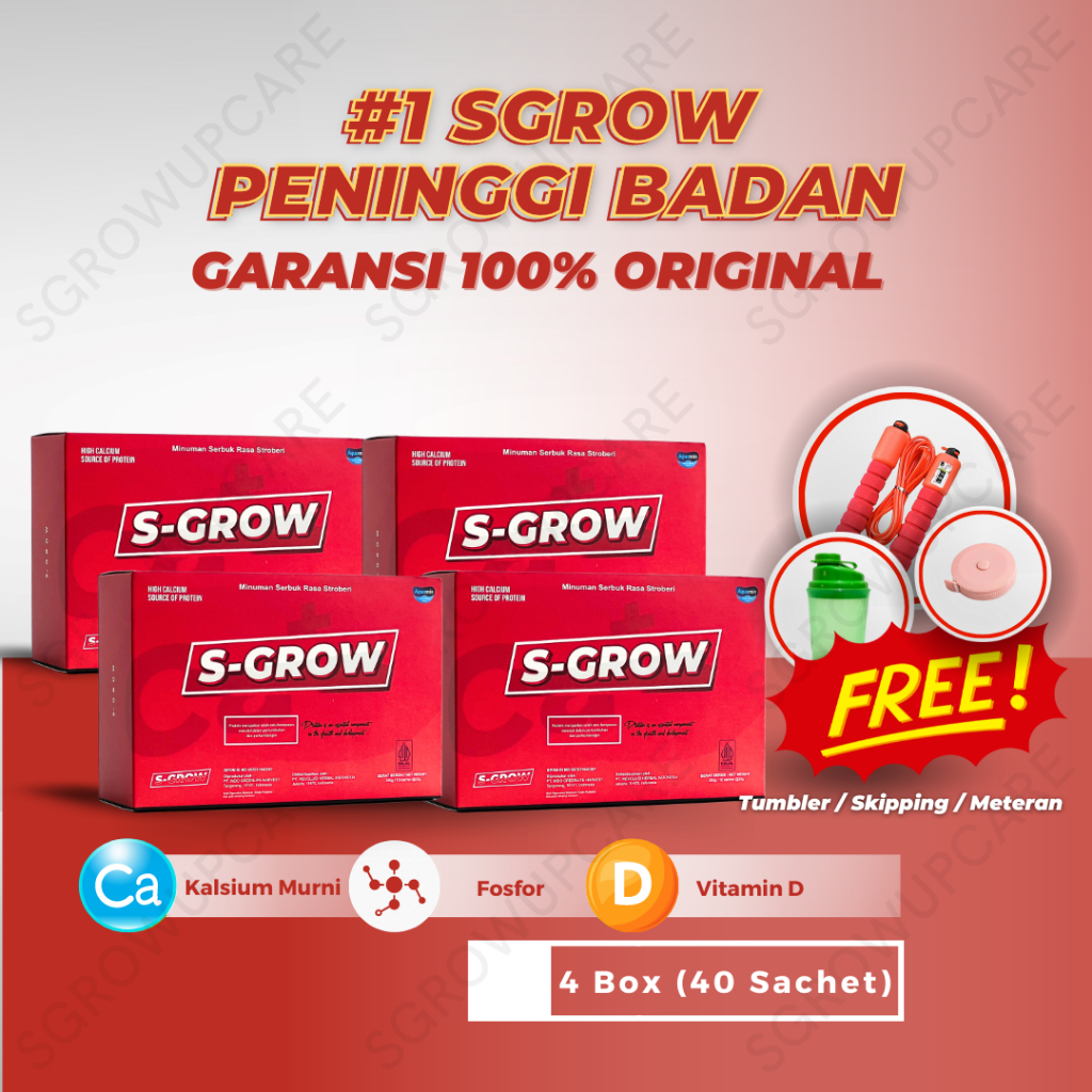 

S-GROW Susu Peninggi Badan isi 4 Box