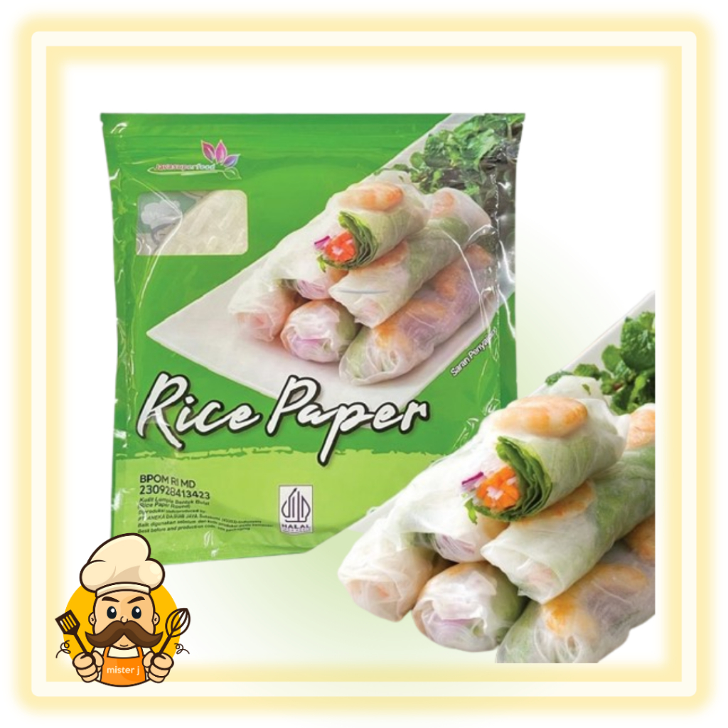 

Java Rice Paper Bulat 200gr (20 lembar) / Banh Trang High Quality Rice Paper / Kulit Lumpia Vietnam Rice Paper / Rice roll spring roll / Kulit Salad Wrap