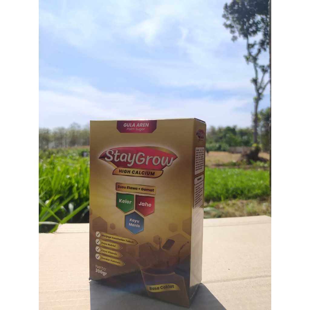 

Susu Kambing Etawa Plus Herbal Rasa Coklat StayGrow | Susu Ettawa Cokelat Untuk Sendi dan Tulang