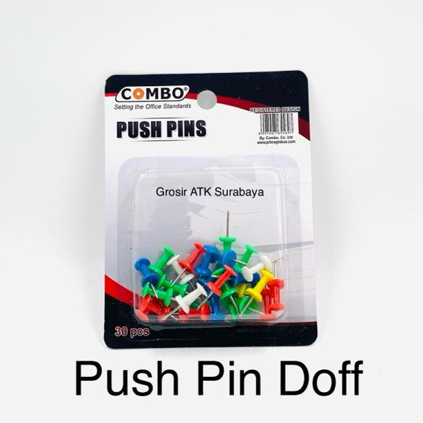 

PUSH PIN DOFF / Jarum Tekan / Paku Pin Combo Doff