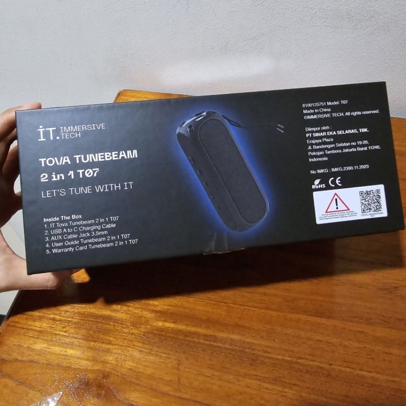 IMMERSIVE TECH TOVA TUNEBEAM 2 IN 1 T07