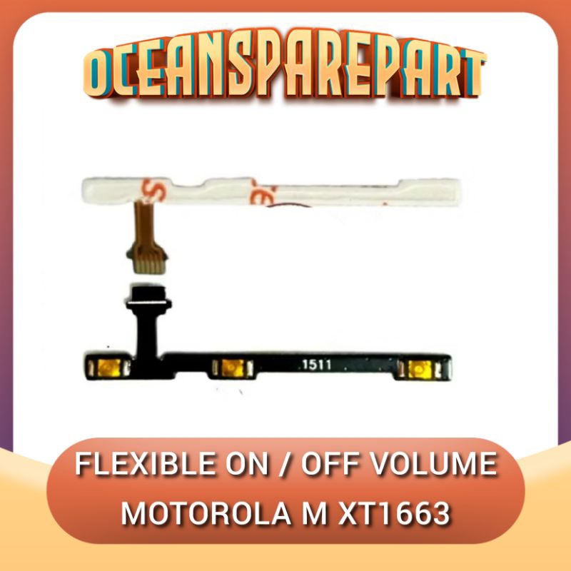 Flexibel flexible on off volume Motorola M XT1663 Fleksibel Fleksible On Of vol tombol power Moto m