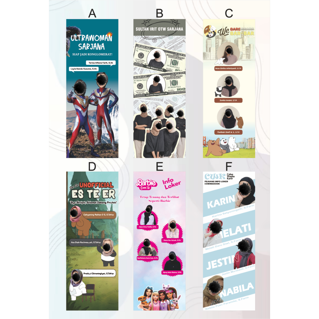 (SATU HARI JADI) Paket Banner Wisuda / Banner Promosi / Cetak Banner Wisuda