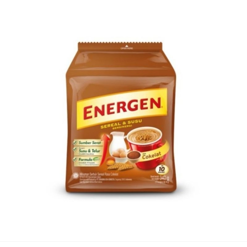 

Energen Sereal Susu & Cokelat / Vanilla / Kacang Hijau 10 Sachets