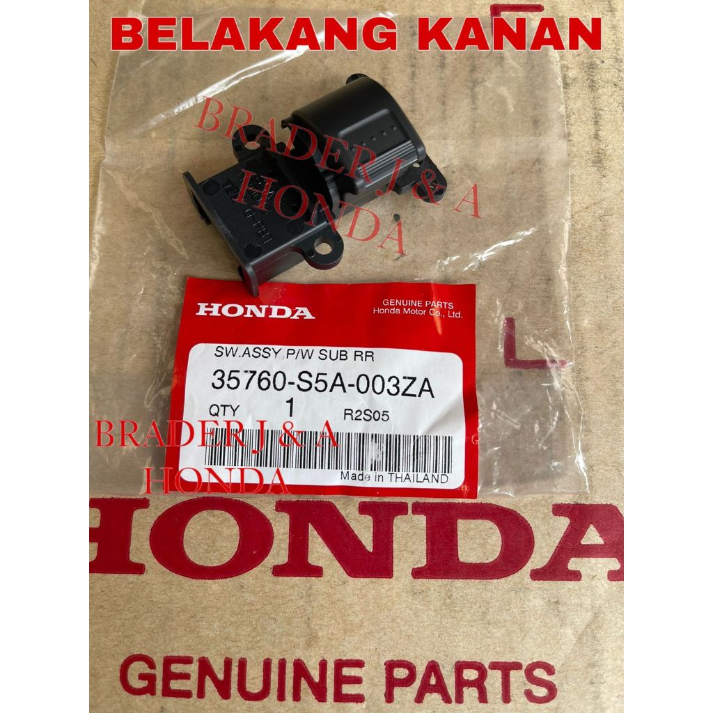 SWITCH POWER WINDOW TURUN NAIK KACA PINTU CRV GEN 2 RD4 RD6 CIVIC ES CENTURY VTI VTIS 2001 2002 2003