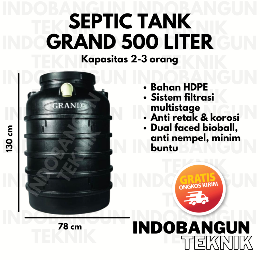 Bio Septic Tank Tedmond Grand 500 Liter Septitank Sapiteng Sepiteng Septit Tank Garansi 10 Tahun