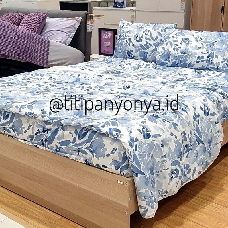 Bedding Set Bedcover Sprei Seprai Comforter Ukuran Size 160 180 Lengkap Sarung Bantal dan Sarung Gul
