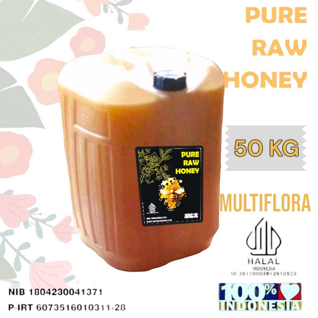 

[GROSIR] 50 KG Madu Murni Asli Madu Multiflora Raw Honey
