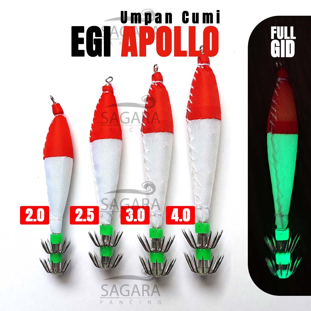 Umpan Cumi EGI Apollo 2.0 | 2.5 | 3.0 | 4.0 GID