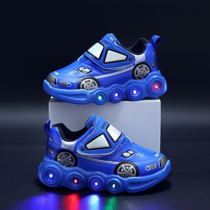sepatu Led model mobil keren anak laki-laki